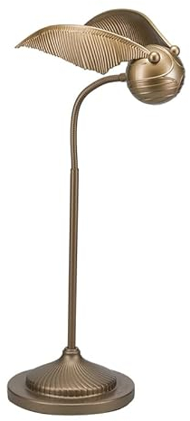 Golden Snitch Posable Desk Lamp - Officially Licensed Harry Potter Light for Bedside Table Reading, Flexible Neck, Gift for Home Office Decor | Paladone