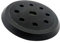 Buaak Plateau de ponçage 125 mm avec velcro - Plateau de ponçage d'angle - Pour Black & Decker BD190, KA190E, SPEC375 (5 pouces, 8 trous, 1 œil, noir)