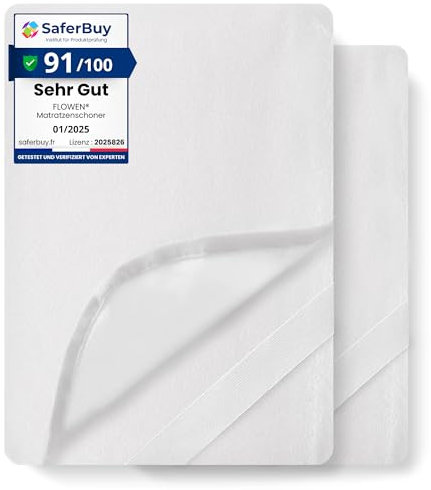 Matratzenschoner 60x120cm 2 STK. wasserdichte Matratzenauflage aus Baumwolle Nässeschutz Inkontinenzunterlage Matratzenbezüg Atmungsaktive Anti-Allergie und Anti Milben für Bett und Matratze Waschbar