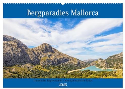Bergparadies Mallorca (Wandkalender 2026 DIN A2 quer), CALVENDO Monatskalender: Jahresbegleiter für Bergwanderungen auf Mallorca (CALVENDO Natur)