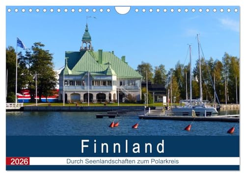 Finnland - Durch Seenlandschaften zum Polarkreis (Wandkalender 2026 DIN A4 quer), CALVENDO Monatskalender: Fotografien aus Finnland von Angelika Stephan (CALVENDO Orte)