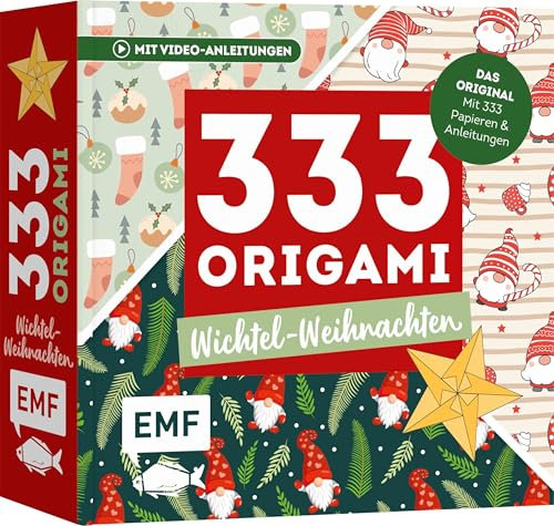 333 Origami – Wichtel-Weihnachten: Niedliche Papiere falten für die Weihnachtszeit