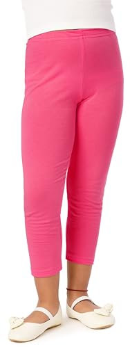 Merry Style Mädchen 3/4 Leggings aus Viskose MS10-131 (Rosa, 128)