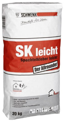 SK-LEICHT Spachtelkleber Kleber Leichtputzmörtel Armiermörtel