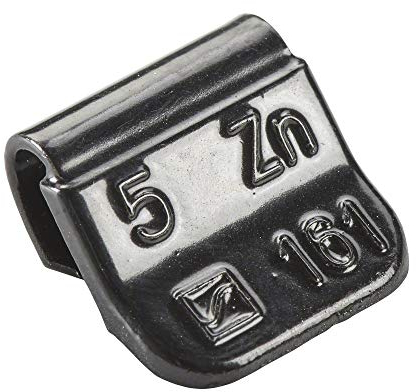 Hofmann Power Weight 100x Schlaggewichte Stahlfelgen schwarz 5g | Auswuchtgewichte schwarz | Wuchtgewichte Stahlfelge Reifenwechsel Auto