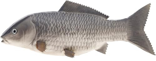 Gresorth 35 cm Fälschung Karpfen Dekoration Künstlich Fisch Lebensecht Tier Spielzeug Zuhause Küche Restaurant Christmas - Grau