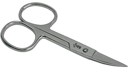 Curved Nail Scissors - Sharp, Durable Stainless Steel Manicure and Cuticle Scissors for Men and Women