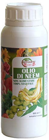 OLIO DI NEEM 100% naturale. Pronto soccorso per piante. Flacone da 500 ml