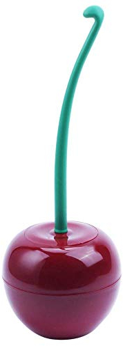 Alberta WC Bürste Klobürste für Kirschform Toilettenbürste Toilettenbürstenhalter Set Rot