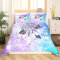 Mädchen Traumfänger Bettwäsche Set 155x220cm für Kinder Frauen Blau Lila Gradient Bettbezug Set Traumhaft Sternenklarer Himmel Traumfänger Betten Set 100% Mikrofaser Bettwäsche mit 1 Kissenbezug