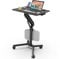 JOY worker Mobiler Stehpult, 71,1 cm, klein, höhenverstellbar, rollbarer Laptop-Schreibtisch, tragbarer Sitz-Steh-Schreibtisch mit feststellbaren Rädern, ergonomischer Desktop-Tisch für Heimbüro,