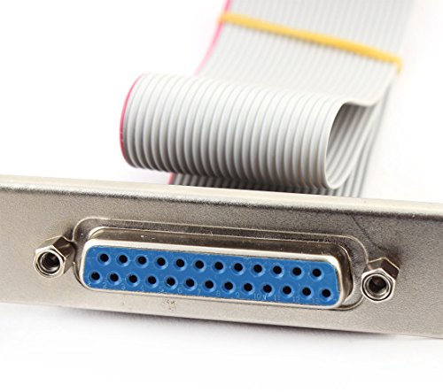 Ruilogod Halterung 25pin -LPT-Drucker-Port-DB25-weibliches Kabel für PC