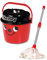 Casdon Henry Mop & Bucket | Branded Toy Cleaning Set For Children Aged 3+ | Features Henry’s Cheeky Face For Lots Of Cleaning Fun! (65650), Red