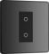BG Electrical Evolve Einzel-Touch-Dimmschalter, 2-Wege-Sekundärschalter, 200 W, Schwarz/Chrom