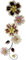 Wanddeko Metall Wandskulptur Blumen Blätter Metallbild Wandbild Wandschmuck Blume Bild 3D Skulptur Einzigartig Deko Terrassendeko Wandrelief Abstrakt Extravagant Geschenk Designer Wandobjekt Blüten