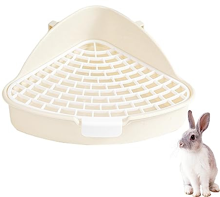 Arenero Jingan para Mascotas | Bandeja Alta Capacidad Aseo Orinal Antisalpicaduras, Inodoro Esquina Extraíble para Gatos