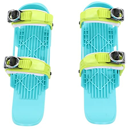 Mini-Ski-Skates Für Kinder, Mini-Schneeschuhe, Verstellbare Skiboards Zur Befestigung an Skischuhen Für Kinder, Winter-Abfahrtspisten, Outdoor-Skisport, Ski-Werkzeuge(Blau)