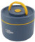 Stackable 2 Tier Lunch Box, Food Grade 2 Tier Stainless Steel Insulated Lunch Box Round for School (Insulated Style, Deep Sea Blue)
