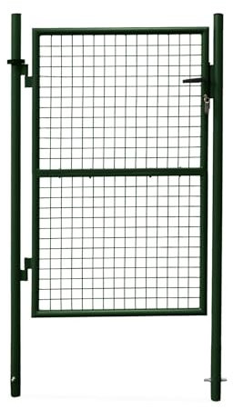 Alice's Garden - Portillon de Jardin en métal Vert. Double Sens d'ouverture. avec Serrure.150x87cm