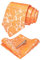 JEMYGINS orange Farbe krawatte Paisley Seide Herren Krawatten und Einstecktuch mit krawattenklammer Sets