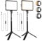 NiceVeedi Photography Lighting Kit, 2-Pack LED Desktop Video Light 2800K-6500K for Filming/Zoom/Game/Streaming/Video Conference/TikTok, 14 * 18cm Dimmable Studio Light with 40-60cm Portable Tripod