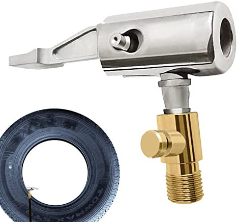 Quzente Reifen-Luftspannfutter, Autoreifen-Luftspannfutter | Reifen-Schnellverschluss-Radventil,Düsenadapter für Motorräder, Fahrräder, LKW