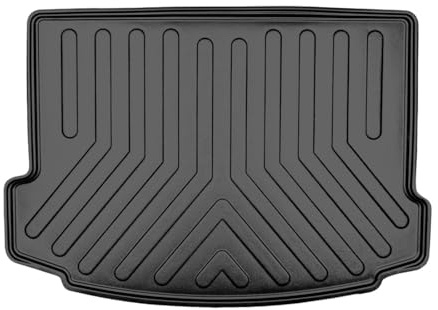 Trimak Passgenau 3D Kofferraumwanne Kompatibel mit Range Rover Evoque 2.Gen Ab 2019 Kofferraummatte Schutzmatte Auto Zubehör Antirutschmatte Kantenschutz TPE Gummi Dauerhaft Schwarz
