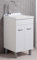 Bonussi Mobile Lavatoio in ABS 55x45x88 cm 2 Ante Ambrosini Doris Bianco Opaco