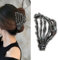 ZOSIGN Halloween Haarspangen, Halloween Skelett Haarspangen, Schwarz Stilvolle Totenkopf Haarklammern aus Metall, Haarschmuck Halloween, Halloween Haarschmuck für Frauen und Mädchen