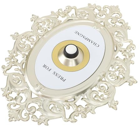 Doorbell Button, Doorbell For Bedroom Door Bells For Homes Champagne Theme European Vintage Decor Vintage Decorative Door Bell Button For Home, Office Door, 7.9x5.9in