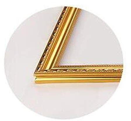 Crepundia Fotorahmen,Holz Set Keilrahmen DIY im Freien Holzrahmen Unfinished Stretcher Ölgemälde Thick-Wand-Ausgangsdekoration Bilderrahmen(Golden,40x60cm Inner Size)