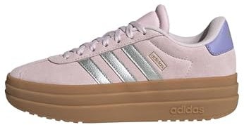 adidas VL Court Bold Shoes Junior, Scarpe Unisex-Bambini, Clear Pink/Silver Metallic/Gold Metallic, 36 EU