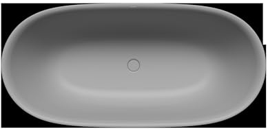 Kaldewei MEISTERSTÜCK OYO DUO Mod. 1051-4035, freistehende Badewanne, 1730x820mm, ohne Überlauf, 205143540663, Farbe: cool grey 30