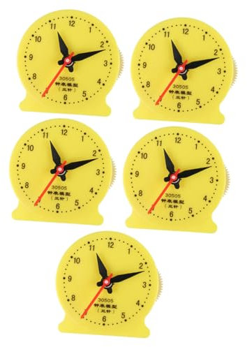 Vaguelly 5St Unterrichtsuhrmodell Demonstrationsuhr Uhr lesen Zeit Lernuhr Zeit, zu unterrichten Lehruhr Armbanduhr kindersmartwatchuhr Requisiten lehren Lehrmittel Plastik