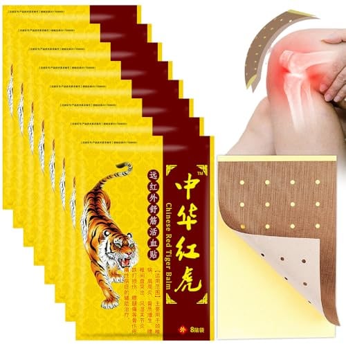 KUWUNG 80Pcs Schmerzlinderung Patch, Chinesische Ferninfrarot Pflaster, pain relief patch, Pflaster, Schnelle und Lang anhaltende Schmerzlinderung für Muskeln und Gelenke