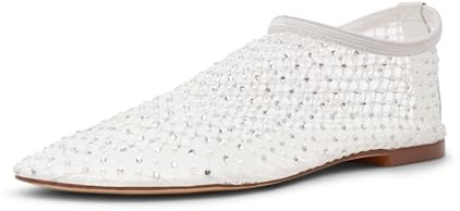 Steve Madden Women's Mino Ballet Flat, Pearl, 9 UK