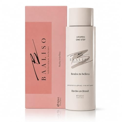 Baaliso Lisciante Brasiliano alla Cheratina – Senza Formaldeide, Senza Solfati – Anti-Crespo, Brillantezza Intensa, Durata 6 Mesi – Tutti i Tipi di Capelli – 150 ml