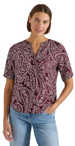 Cecil Kurzarm Bluse mit Paisley Print