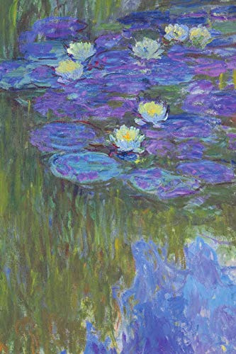 Monet Journal #1: Cool Artist Gifts - Nympheas en Fleur Claude Monet Notebook Journal To Write In 6x9 150 Lined Pages