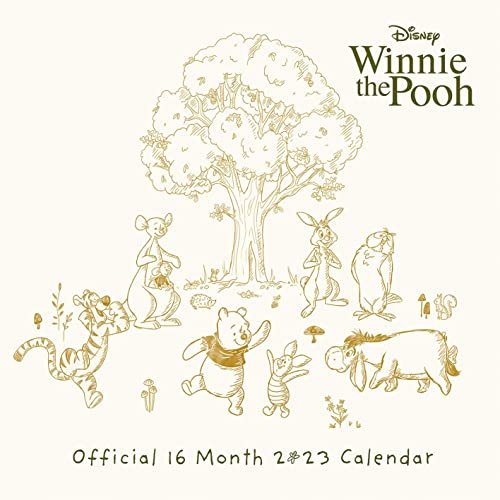 Disney Winnie Puuh Kalender 2022 – Monatsplaner 30 cm x 30 cm – Offizieller Merchandise-Artikel