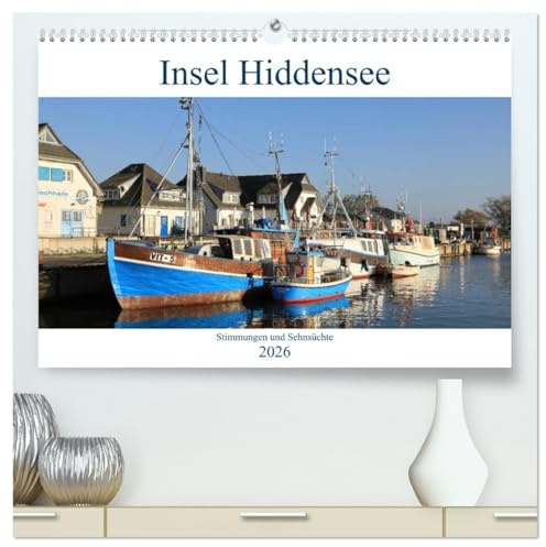 Insel Hiddensee - Stimmungen und Sehnsüchte (hochwertiger Premium Wandkalender 2026 DIN A2 quer), Kunstdruck in Hochglanz: Hiddensee, die ... Mix einzigartiger Stimmungen. (CALVENDO Orte)