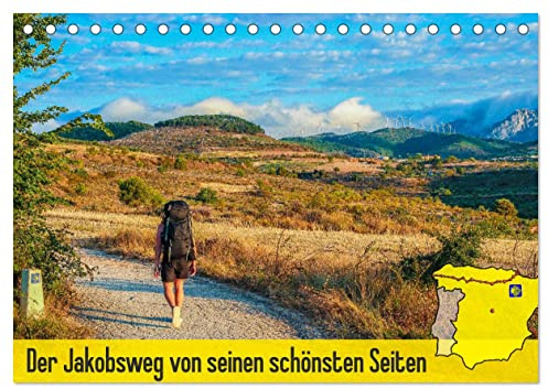 Der Jakobsweg von seinen schönsten Seiten! (Tischkalender 2026 DIN A5 quer), CALVENDO Monatskalender: Eine visuelle Motivation für alle Freunde des Pilgerns. (CALVENDO Orte)