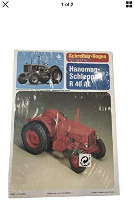 Aue Verlag 16 x 8 x 9 cm Modellbausatz R 40 AE Hanomag Traktor