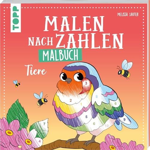 Malen nach Zahlen Malbuch Tiere: 32 abenteuerliche Motive aus der Welt der Tiere
