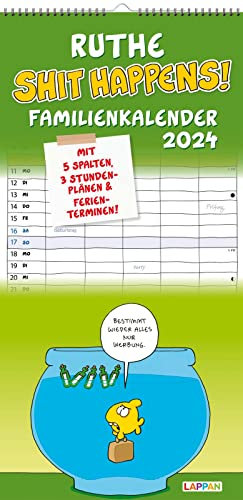 Shit happens! Familienkalender 2024: Wandkalender, Monatskalender mit viel Platz zum Eintragen und lustigen Cartoons von Ralph Ruthe