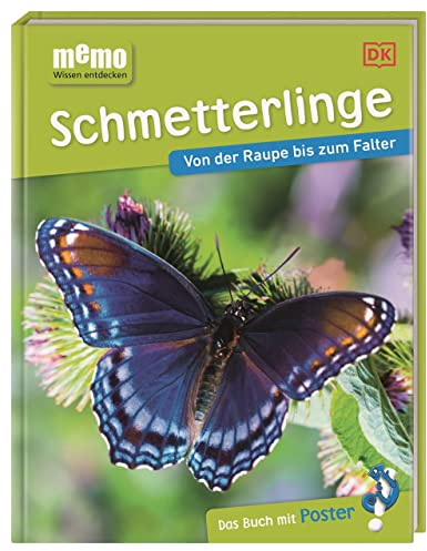 memo Wissen entdecken. Schmetterlinge: Von der Raupe bis zum Falter. Das Buch mit Poster!