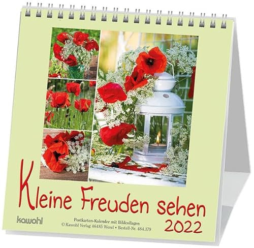 Kleine Freuden sehen 2022: Postkarten-Kalender mit Bildcollagen