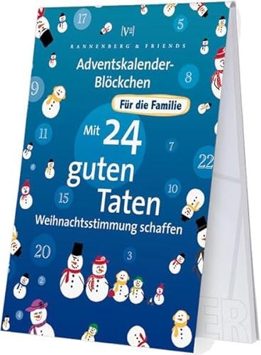 Mit 24 guten Taten Weihnachtsstimmung schaffen für die Familie: Adventskalenderblöckchen (Spieleblöckchen)
