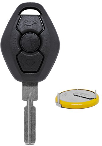 Télécommande de Voiture sans Fil 1 x boîte à 3 Boutons + 1 x clé HU58 + 1 Pile LIR2025 Compatible avec BMW