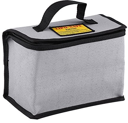 Explosion Proof Battery Bag, Lipo Battery Safe Bag Fireproof Battery Storage Bag Protect Safe Guard Pouch 215x115x155mm for RC Drone Models Model Aircraft Accessories